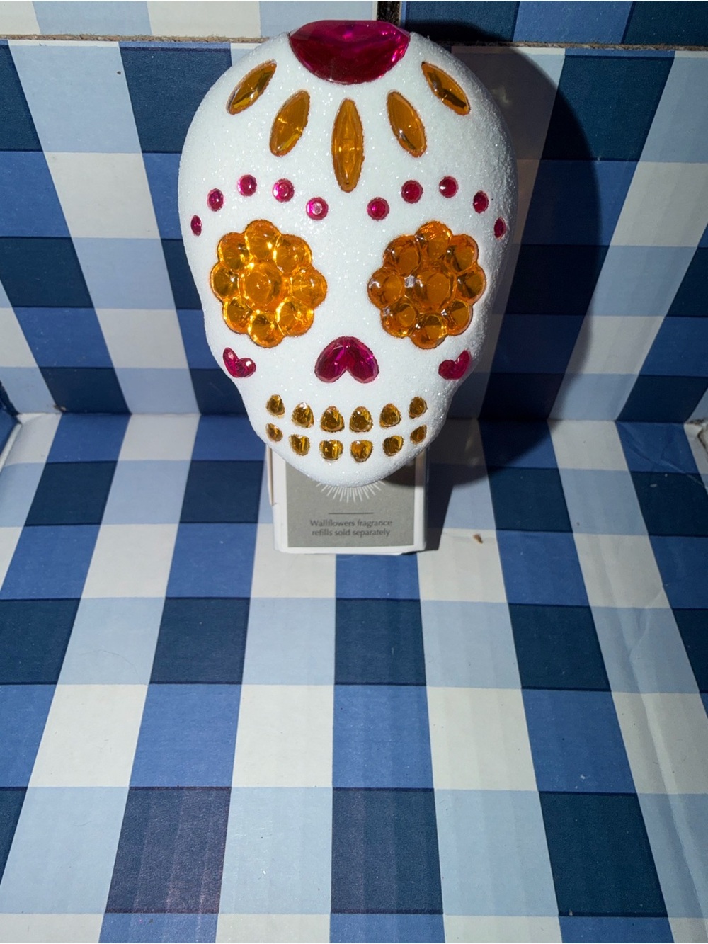 Bath and Body Works Day of the Dead Decorative Skull Wallflower Nightlight
